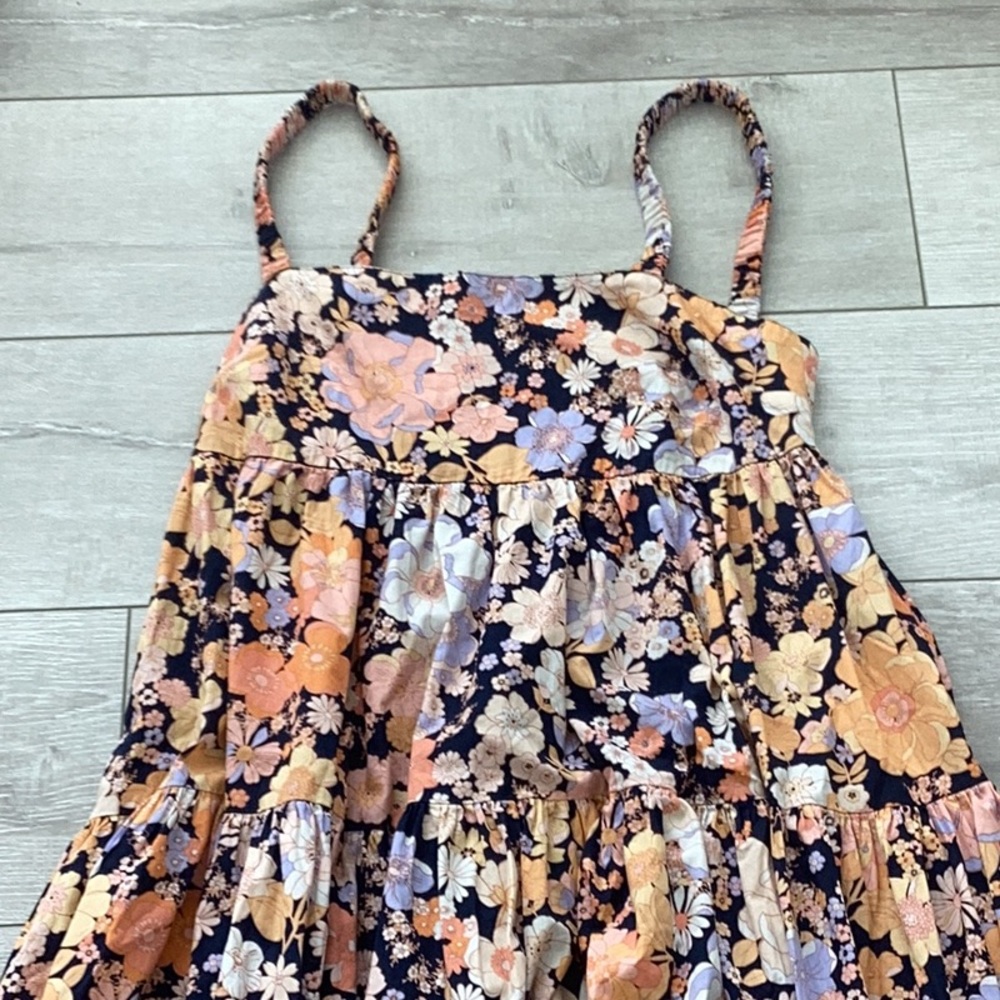 Free People, long dress with straps.